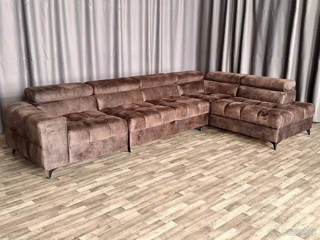 🌟 SKVELÁ! Hnedá Rozkladacia Sedacia Súprava Snov!!! 🛋️✨
